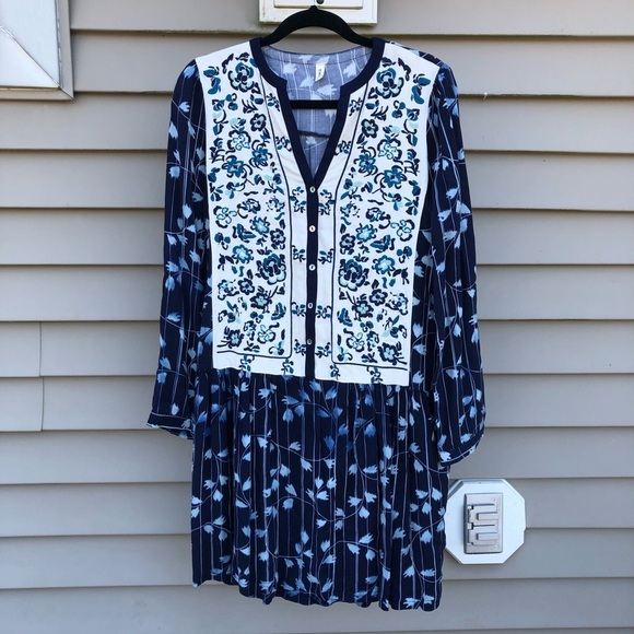 Anthropologie Tiny Semele Shirtdress Embroidered - Picture 1 of 8